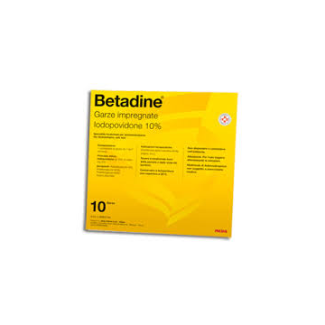 Betadine*10garze impregn 10x10