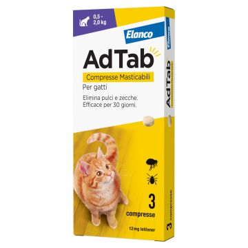 Adtab*3cpr 12mg gatti 0,5-2kg