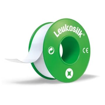 Cerotto in rocchetto leukosilk ipoallergenico bianco 2,5x500 cm