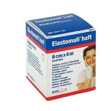 Benda elastica autoadesiva elastomull haft compressione forte 6x400 cm