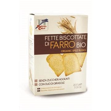 Fsc fette biscottate di farro bio senza zuccheri aggiunti con olio di girasole senza olio di palma 200 g