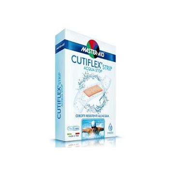 Cerotto master-aid cutiflexmed strip trasparente impermeabile supporto in poliuretano 4 formati assortiti 20 pezzi