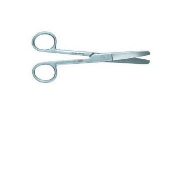 Forbici retta punta tonda 14cm