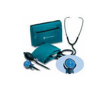 Sfigmomanometro aneroide manuale da braccio con fonendoscopio modello pocket  alta precisione  bracciale impermeabile regolabile  valvola di rilascio professionale