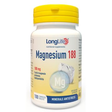 Longlife magnesium 188 100 compresse rivestite da 6,5 g