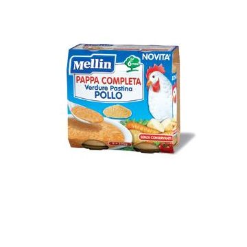 Mellin pappa completa pollo 250 g 2 pezzi