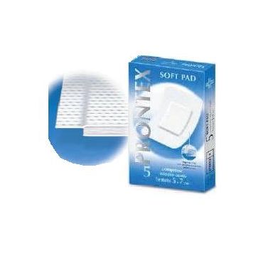 Garza prontex soft pad compressa 5x7 cm 5 pezzi