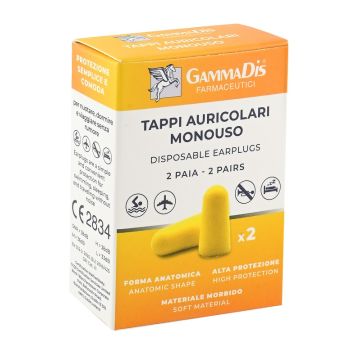 Tappo auricolare ear gommapiuma 4 pezzi gammadis