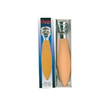 Credo tagliacalli cromato con clip raspa colore albicocca