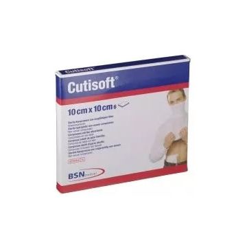 Garza idrofila compressa cutisoft tessuto non tessuto 10x10 cm 6 pezzi