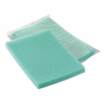 Medicazione in compresse di poliuretano espanso formato da reticoli cellulari a nido d'ape 10pz 15x10x2cm