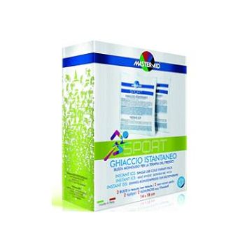 Ghiaccio istantaneo master-aid sport per terapia del freddo 2 pezzi