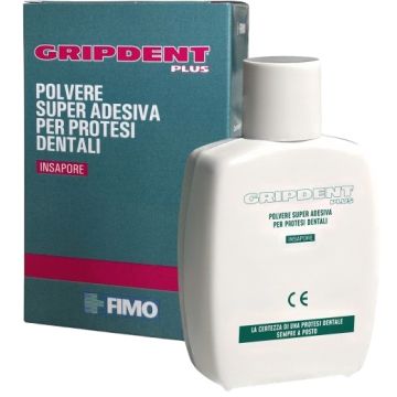 Gripdent plus polvere super adesiva per protesi dentali 40 g