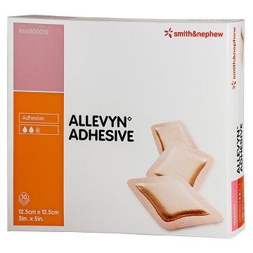 Medicazione idrocellulare sterile altamente assorbente adesiva in schiuma di poliuretano 12,5x12,5cm 10 pezzi