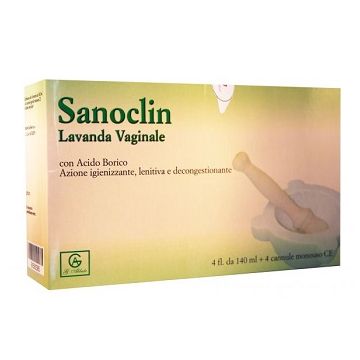 Sanoclin lavanda vaginale 4 flaconi 140 ml