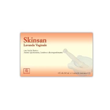 Skinsan lavanda vaginale 4 flaconi 140 ml + 4 cannule vaginali monouso in blister
