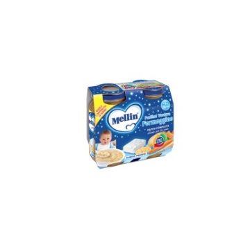 Mellin baby cena completa formaggino pastica 2 pezzi da 200 g