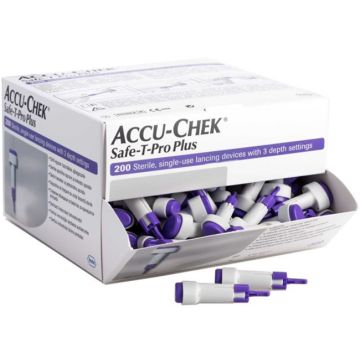 Lancette pungidito accu-chek safe t pro plus pd 200 pezzi