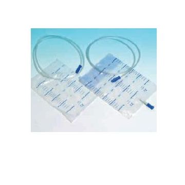 Sacca raccolta urina da letto in pvc non sterile volume 2 litri tubo lunghezza 130 cm 30 pezzi