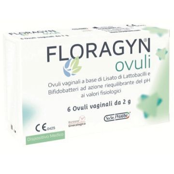 Ovuli vaginali a base di lattobacilli lisati floragyn ovuli 2 g 6 pezzi