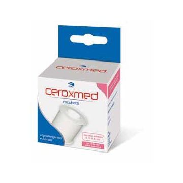 Cerotto adesivo in rocchetto ceroxmed in tessuto non tessuto aerato ipoallergenico bianco 500x5 cm 1 pezzo