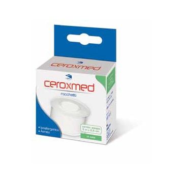 Cerotto adesivo in rocchetto ceroxmed in seta aerato ipoallergenico bianco 500x2,5 cm 1 pezzo