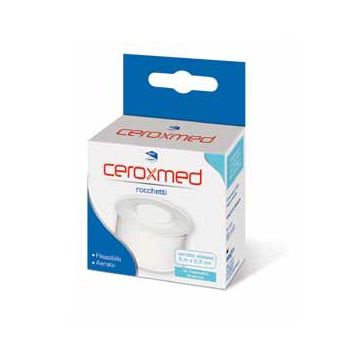Cerotto in rocchetto ceroxmed aerato in tessuto bianco 500x2,50 cm 1 pezzo