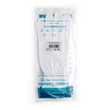 Guanto chirurgico cotone felpato 7,5