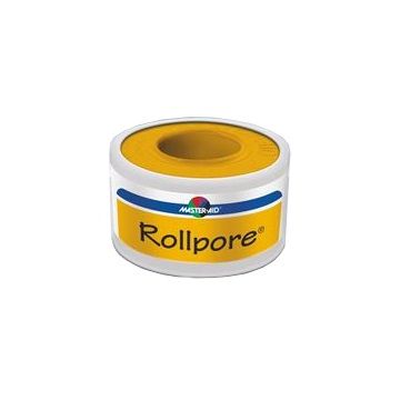 Cerotto in rocchetto master-aid rollpore tessuto non tessuto 5x1,25