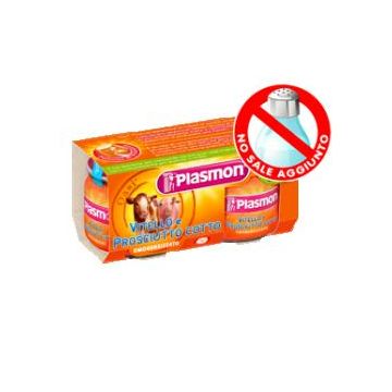 Plasmon omogeneizzato vitello prosciutto cotto 80 g x 2 pezzi