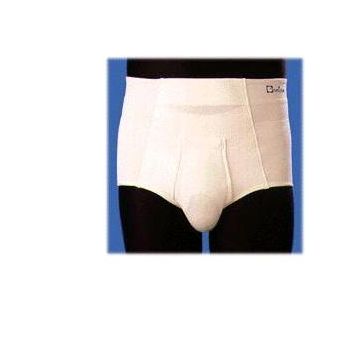 Orione 316 cintoslip erniario uomo aperto con pelotte bianco 5