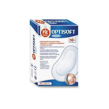 Tampone oculare pic in tessuto non tessuto sterile adesivo 10 pezzi