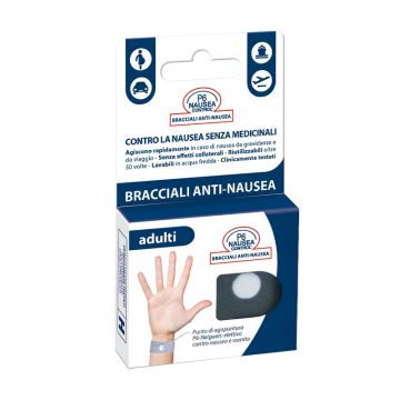Bracciale anti nausea per adulti p6 nausea control 2 pezzi