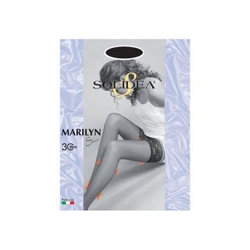 Marilyn 30 sheer calza autoreggente sabbia 2