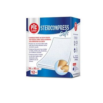 Stericompress soft xl garza tnt 18x40cm 12 pezzi