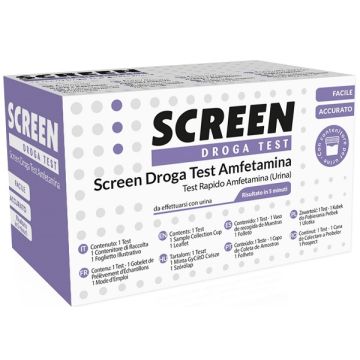 Screen droga test amfetamina test antidroga con contenitore urina