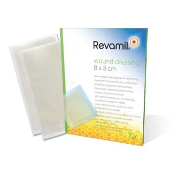 Garza medicata revamil 8x8cm 7 pezzi