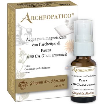 Archeopatico acqua pura magnetizzata con archetipo paura a 30 cicli armonici 10 ml