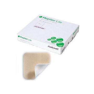 Schiuma di poliuretano assorbente sottile con strato di contatto in silicone morbido mepilex lite 15x15 5 pezzi