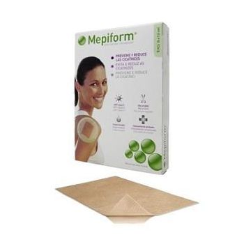 Medicazione mepiform atraumatica per cicatrici e cheloidi non sterile 4x30 cm 5 pezzi