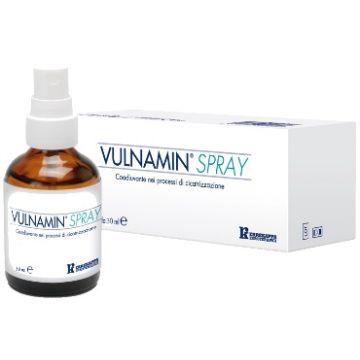 Vulnamin spray 30ml flacone in vetro con erogatore a tasto