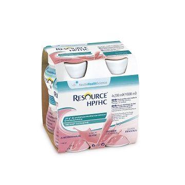 Resource hp/hc fragola 4 bottiglie 200 ml