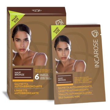 Incarose maxi bronze 6 salviette veg*