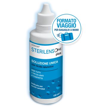 Soluzione unica sterilens one plus con acido ialuronico 100 ml