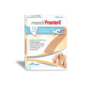 Cerotto per dita medipresteril flessibile 12x2cm 10 pezzi