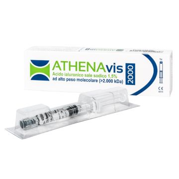 Siringa intra-articolare athenavis 2000 acido ialuronico 1,5% 30 mg 2 ml 3 pezzi