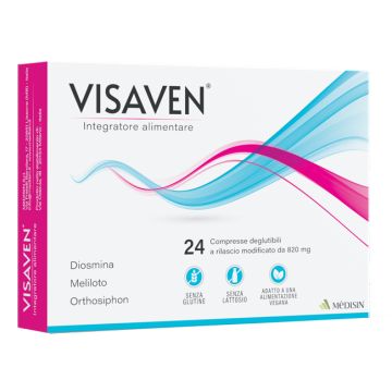 Visaven 24 compresse 820 mg senza glutine senza lattosio