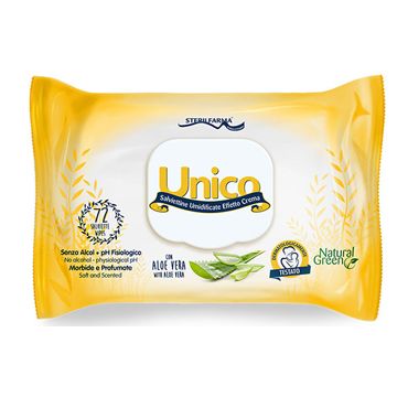 Unico salviettine umidificate effetto crema pop up 72 pezzi
