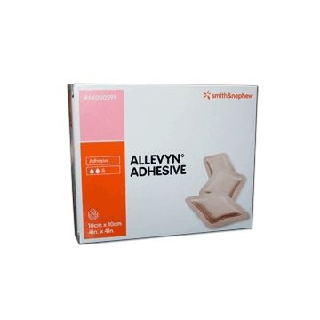 Medicazione allevyn adhesive 10 cm x 10 cm 10 pezzi