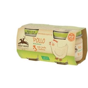 Omogeneizzato di pollo baby food bio 2 x 80 g